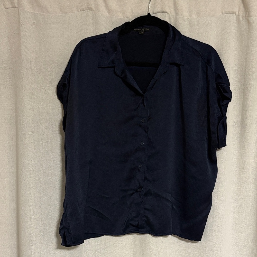 Banana Republic Dark Blue Button Down Shirt